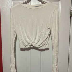 Elegant Cream Long Sleeve Top